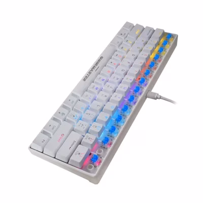 Teclado K-mex Mecânico Gamer Spectrafury Branco Kbw8 Rbg - Imagem 3