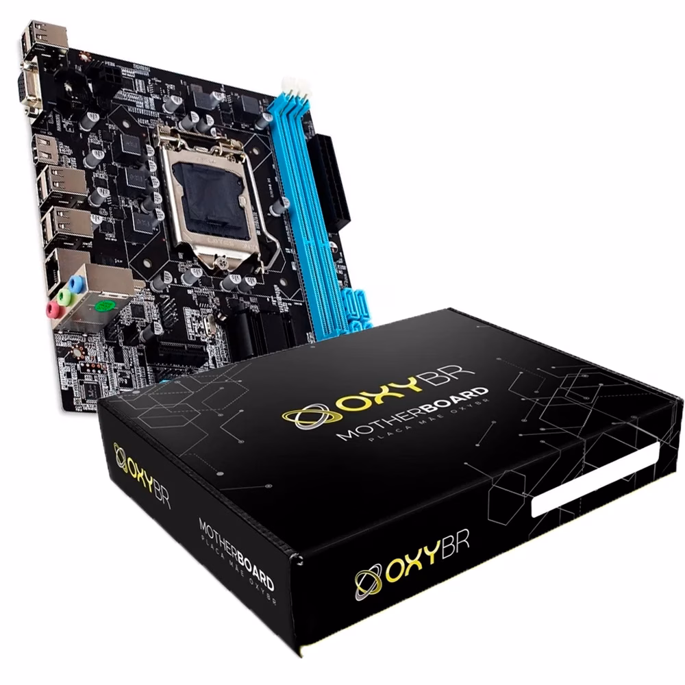 Placa Mae OXYBR Intel H61 Express LGA 1155, ATX e mATX, DDR3 - Imagem 2