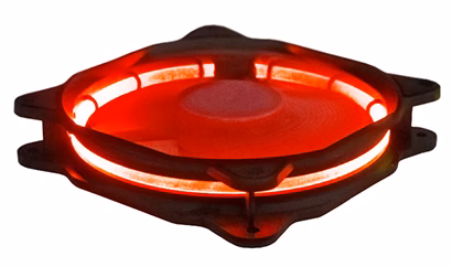 Cooler Fan 14 Led Vermelho 12CM 120X25 120MM 2 PLUGS DX-12F - Imagem 2