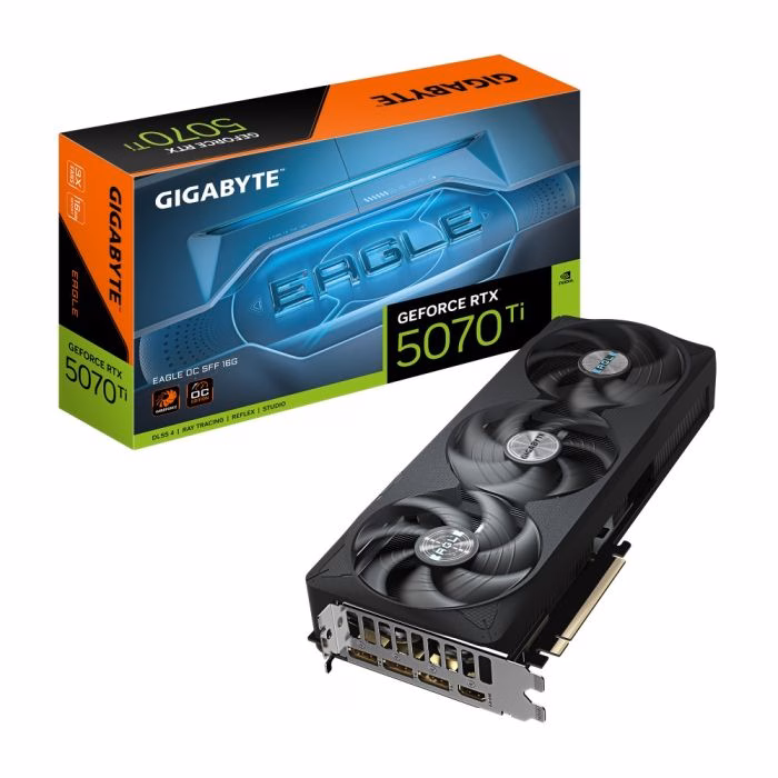 Placa de Vídeo Gigabyte RTX 5070 Ti Eagle OC SFF 16GB GDDR7 256bits