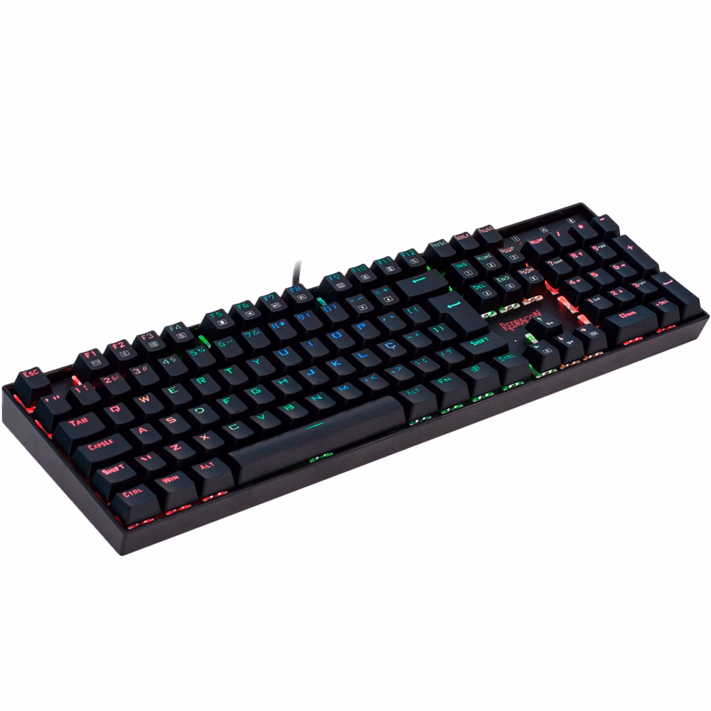 Teclado Com Fio Mecânico Redragon Mitra K551, RGB, Switch Marrom, ABNT2 - K551RGB-1 (PT-BROWN) - Imagem 2