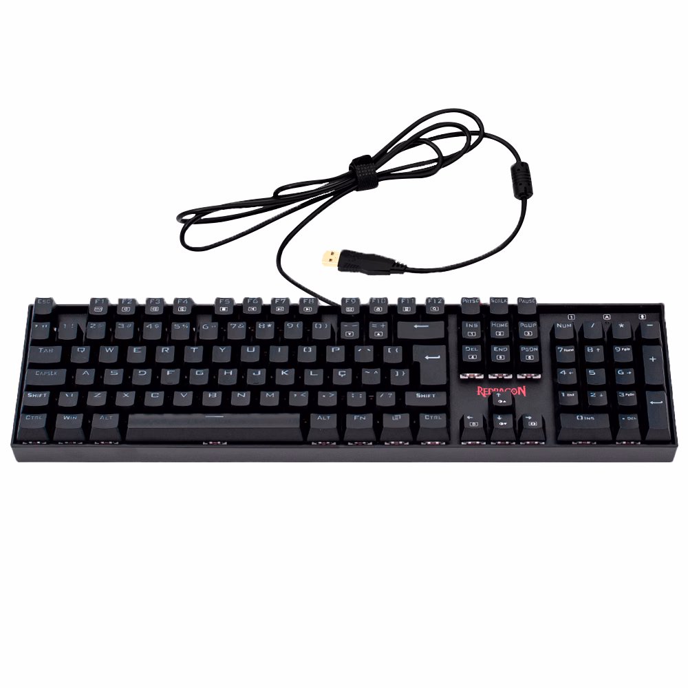 Teclado Com Fio Mecânico Redragon Mitra K551, RGB, Switch Marrom, ABNT2 - K551RGB-1 (PT-BROWN) - Imagem 3