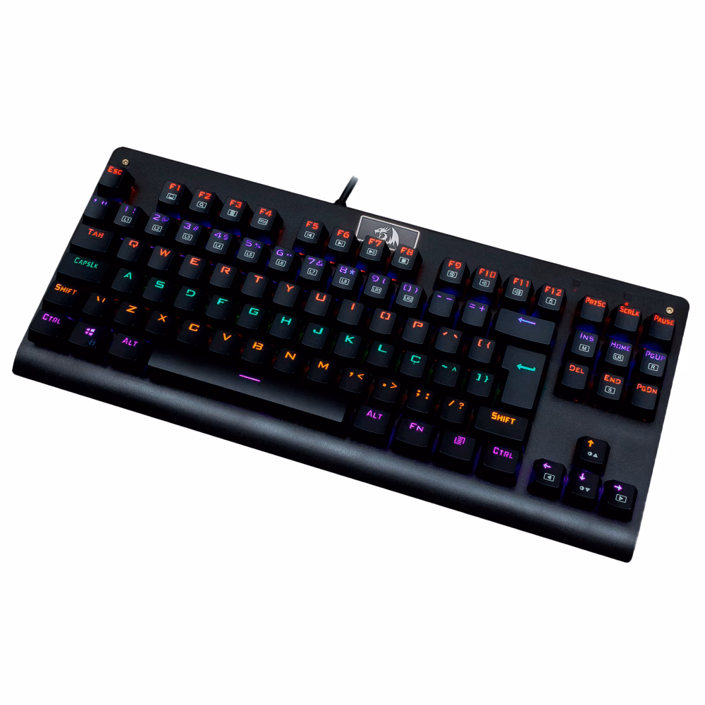 Teclado Mecânico Redragon Gamer Dark Avenger Rainbow K568R Brown, Switch Marron Preto - Imagem 3