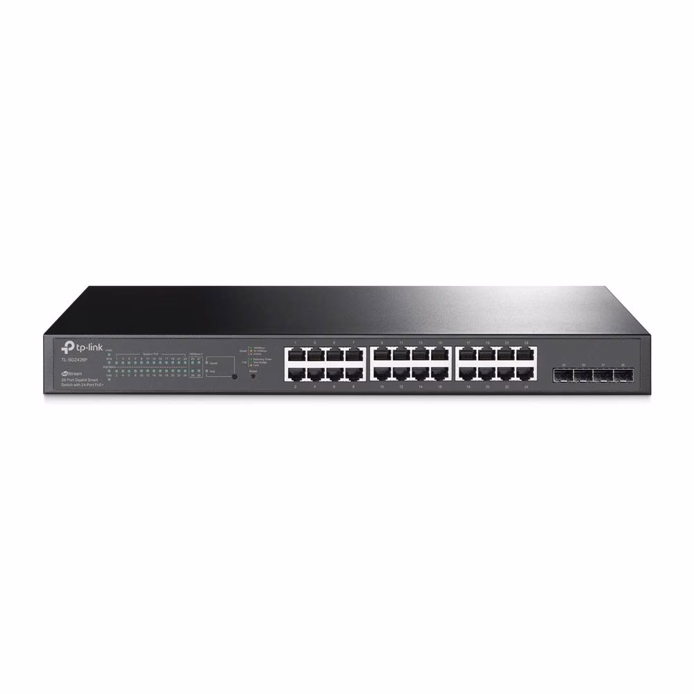 SWITCH SMART TP-LINK TL-SG2428P SMB 24P POE+ 4SFP - Imagem 2