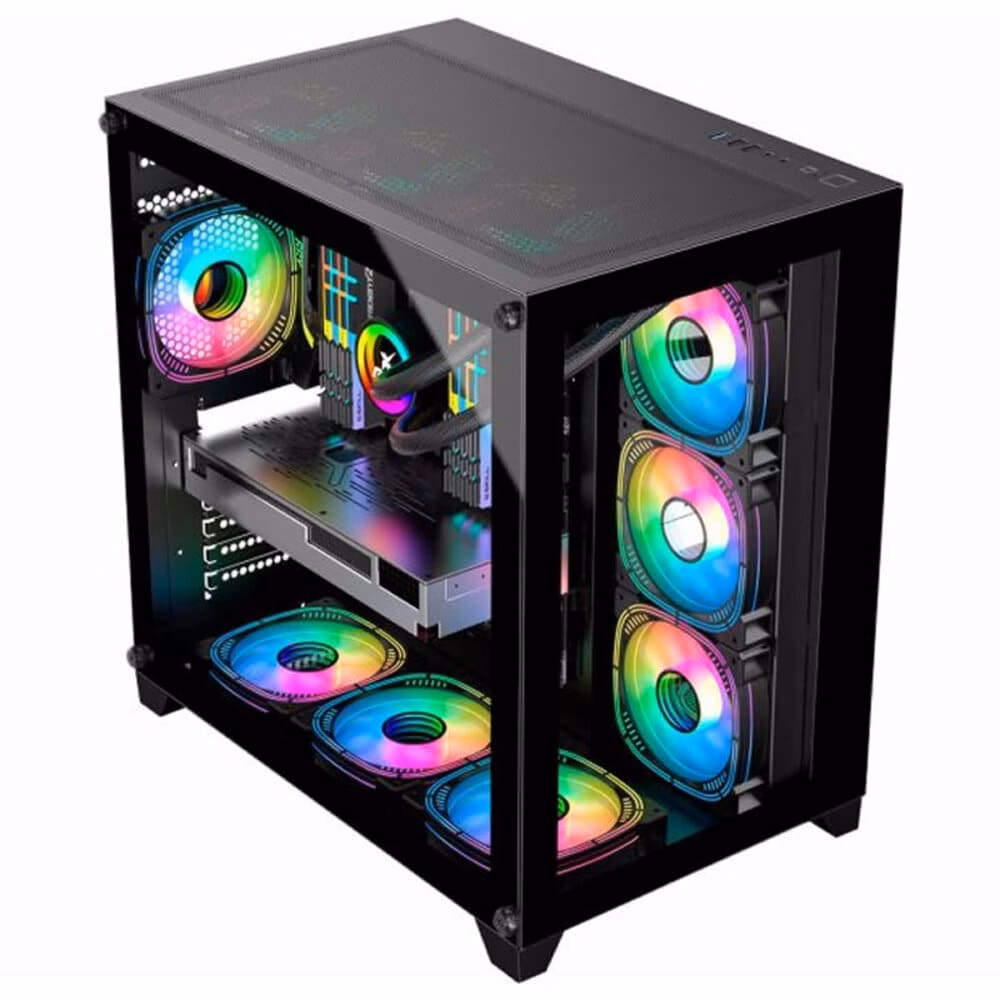 GABINETE K-MEX GAMER AQUARIO SPACE ATX CG-P2R4 SEM FAN - Imagem 2
