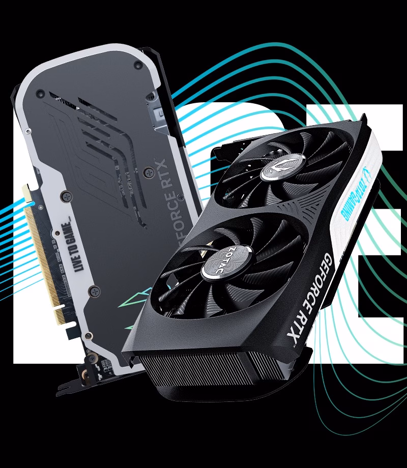 Placa de Vídeo ZOTAC RTX 4060 Twin Edge 8 GB GDDR6 – ZT‑D40600E‑10M - Imagem 2