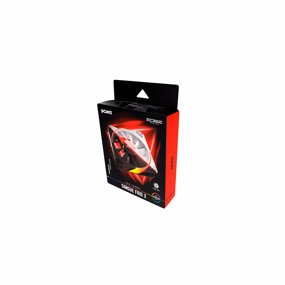 Cooler Fan PCYes Sangue Frio 3 120MM ARGB Black Vulcan - ARGBSF3BR - Imagem 6
