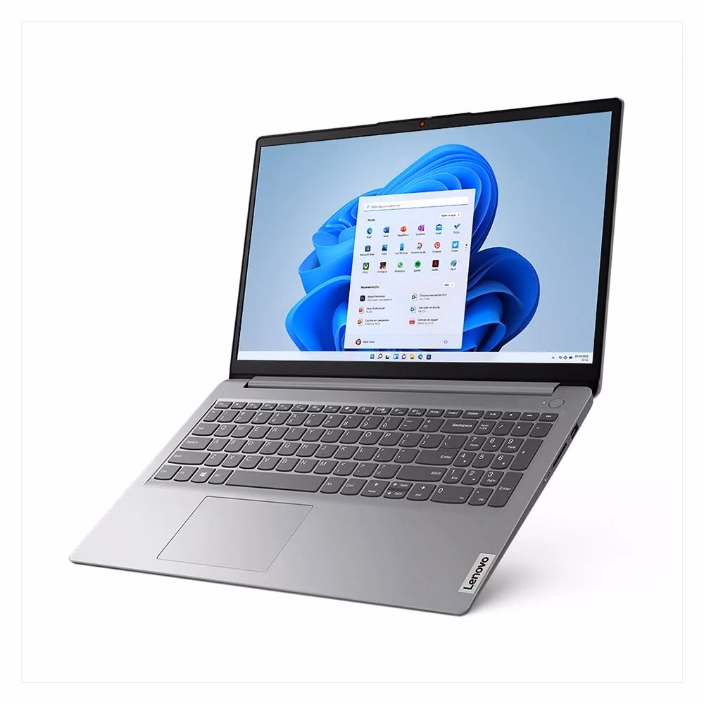 Notebook Lenovo IdeaPad 1i Intel Core i5-1235U, 8GB RAM, SSD 512GB, 15.6" HD, Win 11 Home, Cinza - 82VY000QBR - Imagem 4