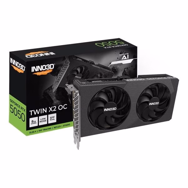 Inno3D GeForce RTX 5050 Twin X2 OC – 8GB GDDR6