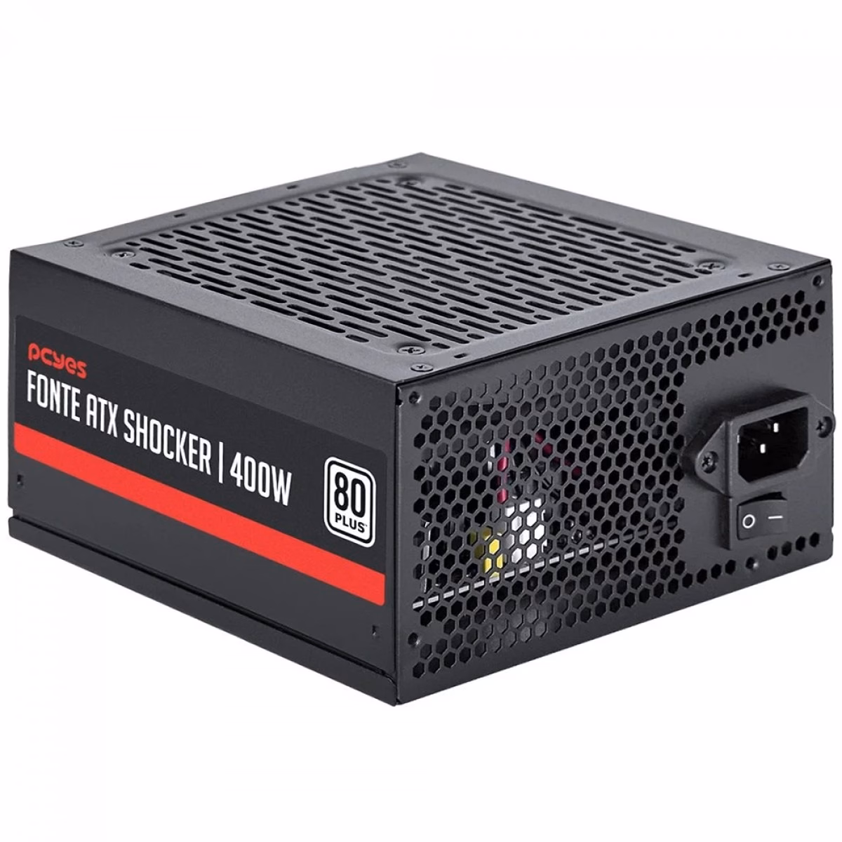 Fonte PCYes Shocker 400W 80 Plus White PF400SHW