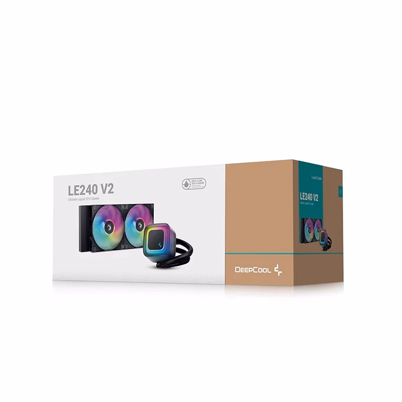 Water cooler DeepCool LE 240 V2 preto RGB (R-LE240-BKAMMC-G-2) - Imagem 2