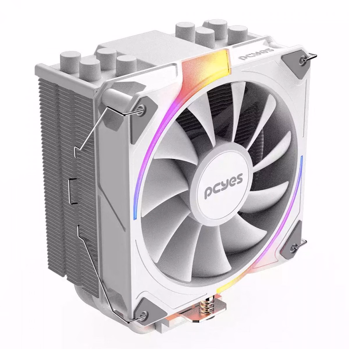Cooler para processador Pcyes Frost Pulse White Ghost ARGB 120 mm (modelo PEFPARGBWG)