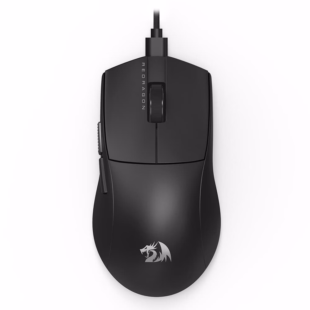 Mouse Gamer Redragon King Lite Preto Sensor PAW3313 10000 DPI - Imagem 2