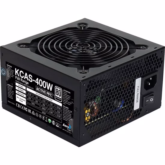 Fonte Gamer ATX Aerocool KCAS 400W 80 Plus Full Range APFC - Imagem 3