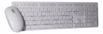 Kit teclado e mouse K-Mex KA60W9+MAA7W7, wireless, mouse 2400 DPI, branco