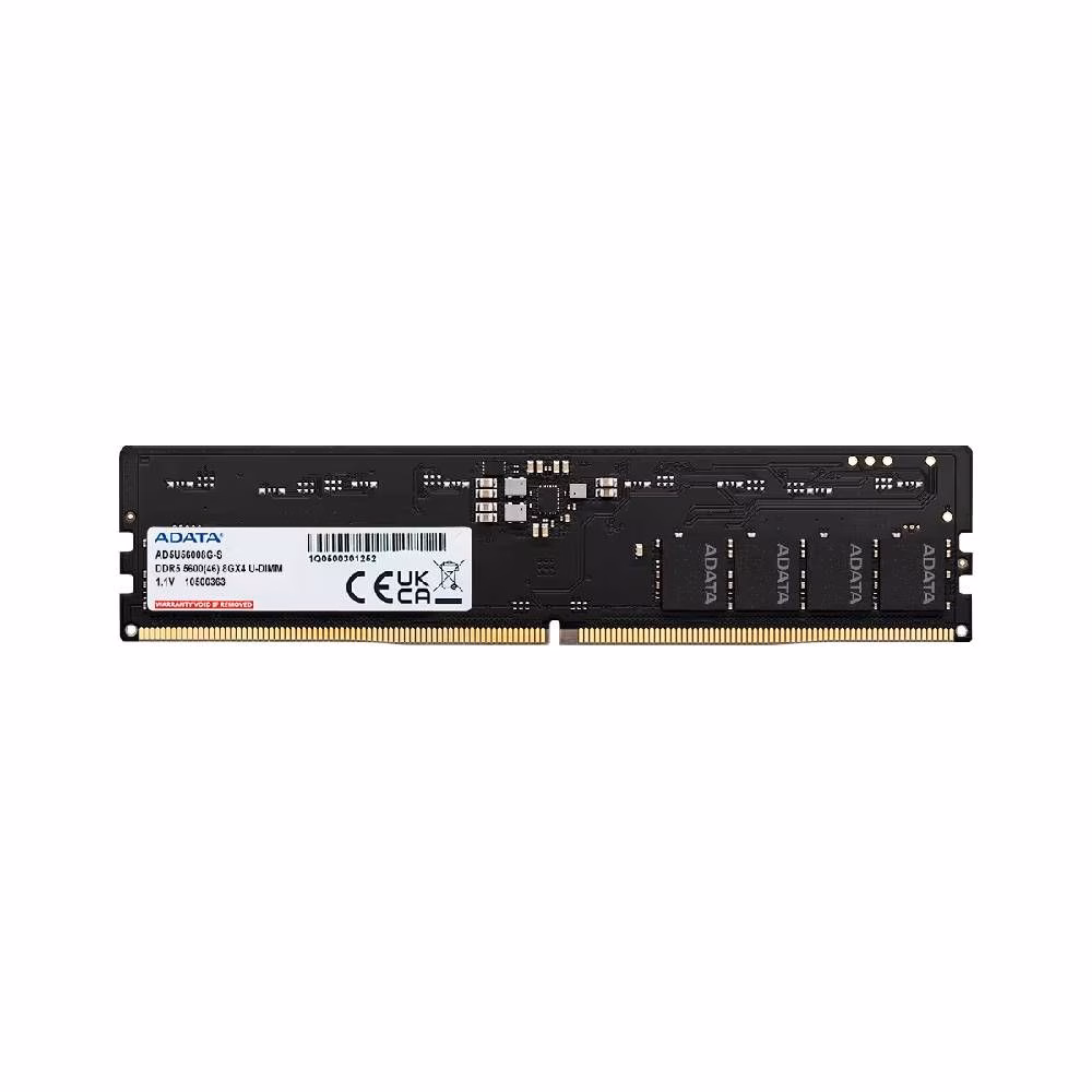 Memória Desktop ADATA 8GB DDR5 5600MHz CL46 U-DIMM - AD5U56008G-S