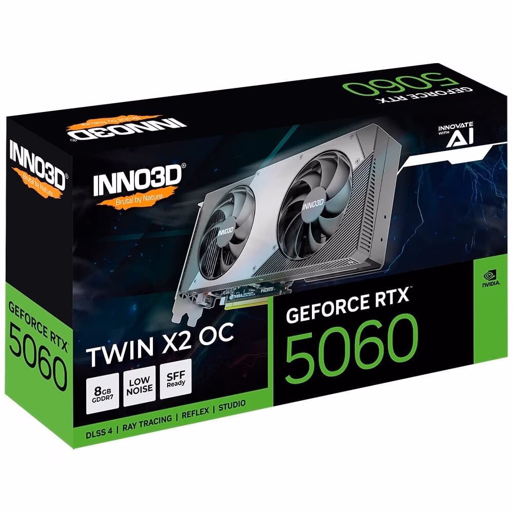 Placa de Vídeo RTX 5060 8Gb Geforce Inno3D Twin X2 OC - Imagem 3