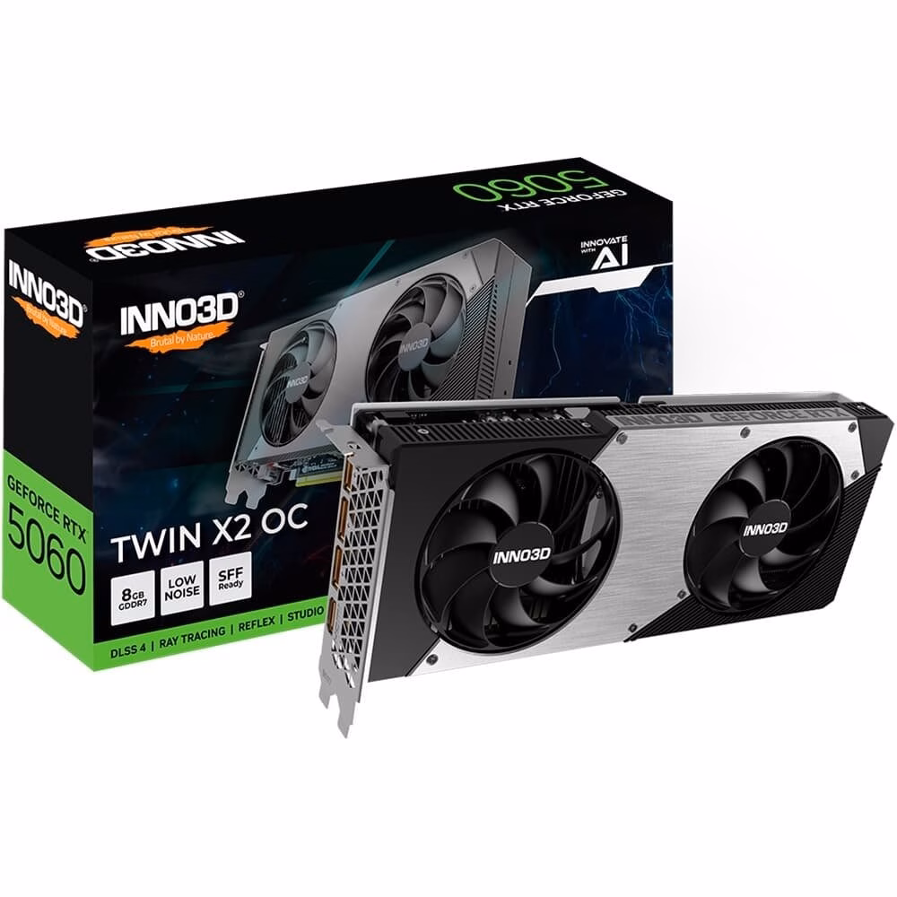 Placa de Vídeo RTX 5060 8Gb Geforce Inno3D Twin X2 OC