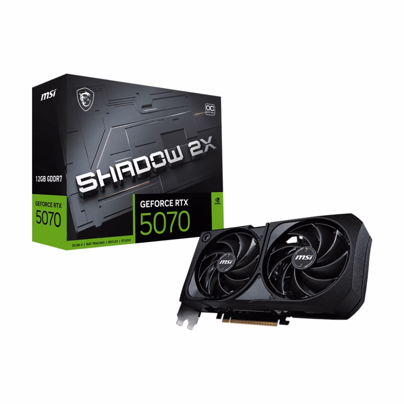 Placa de Video MSI Geforce RTX 5070 Shadow OC 2X 12GB