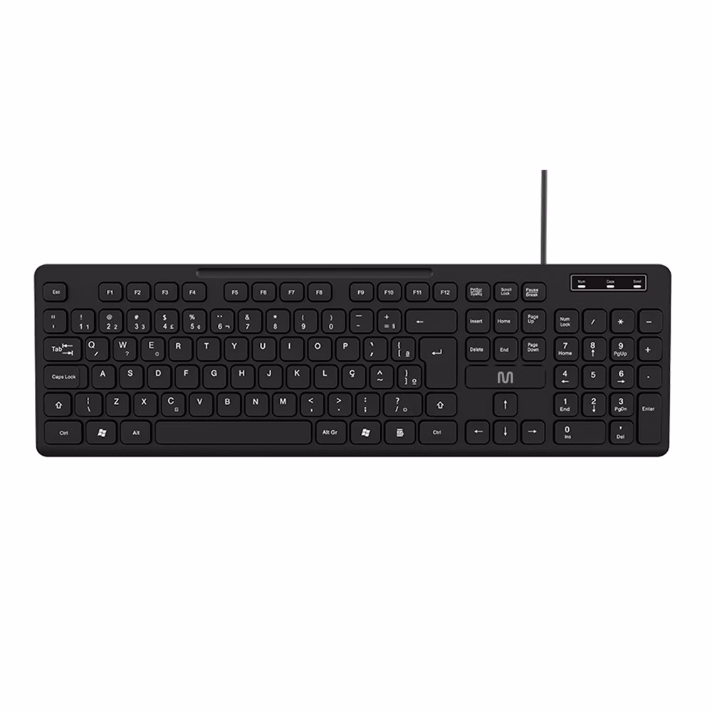Teclado Multilaser TF400 USB Chocolate Preto - TC144, ABNT2