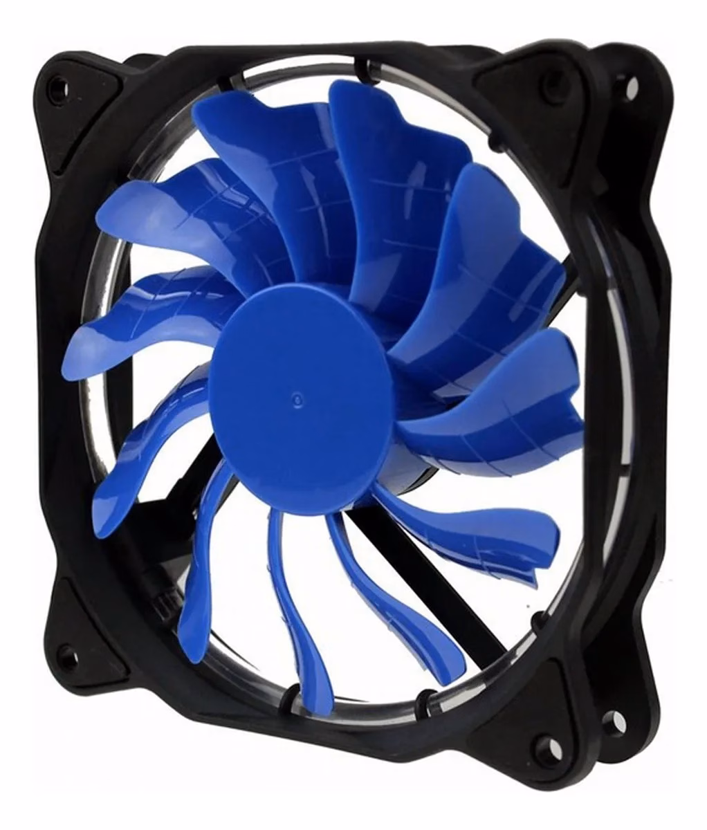 Cooler Dex DX-12F 120mm Ventoinha LED Azul Acrílico PC Gamer - Imagem 3