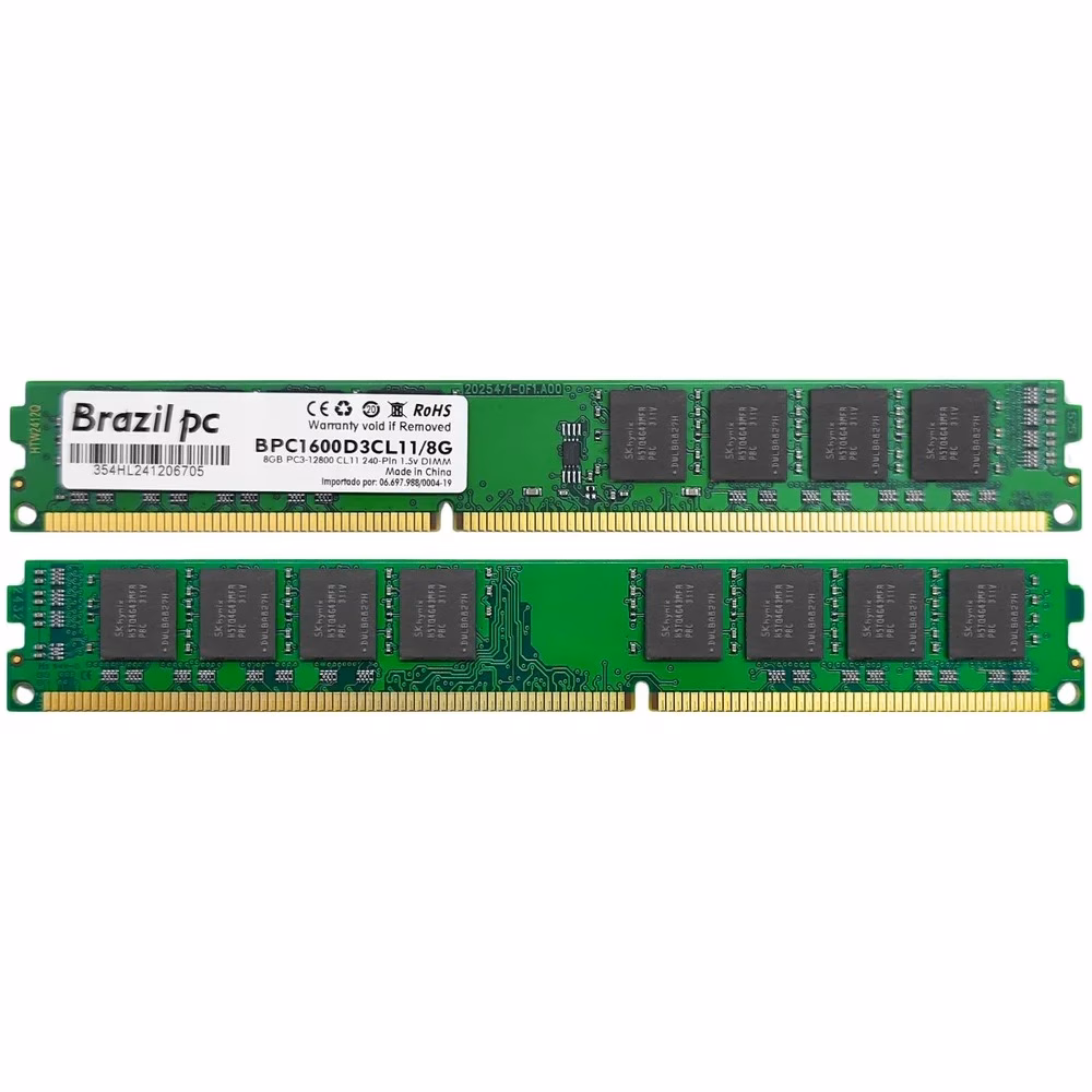 Memoria 8GB Brazil PC Ddr3 1600mhz BPC1600D3CL11/8G - Imagem 2