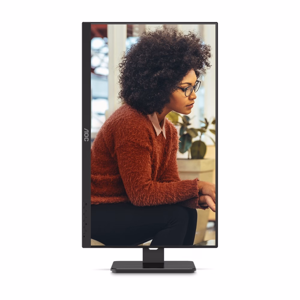 Monitor AOC 23,8" IPS Full HD 100Hz HDMI DisplayPort VGA Ajuste Altura e Rotação 24E3UF/57 - Imagem 2