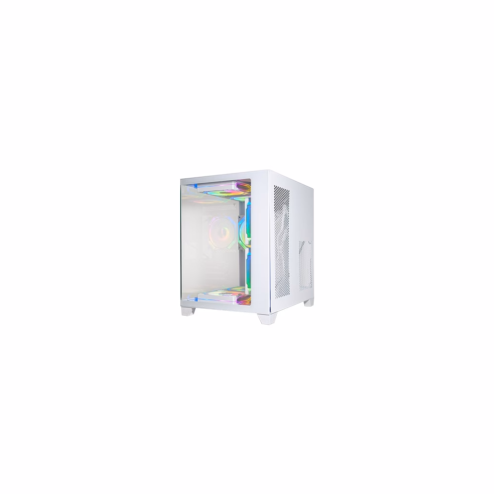 Gabinete Gamer Aquário K-Mex Micro White III Cgw305 Branco