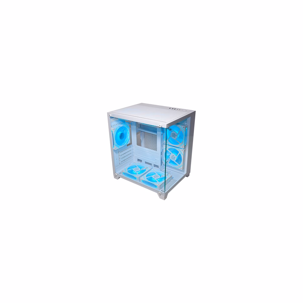 Gabinete Gamer Aquário K-Mex Micro White III Cgw305 Branco - Imagem 2