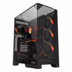 Gabinete Gamer PCYes Forcefield Dome Black Vulcan
