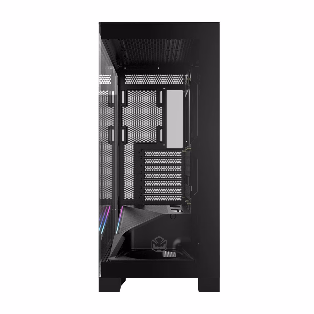 Gabinete Gamer PCYes Forcefield Flow Black Vulcan Vidro - Imagem 2