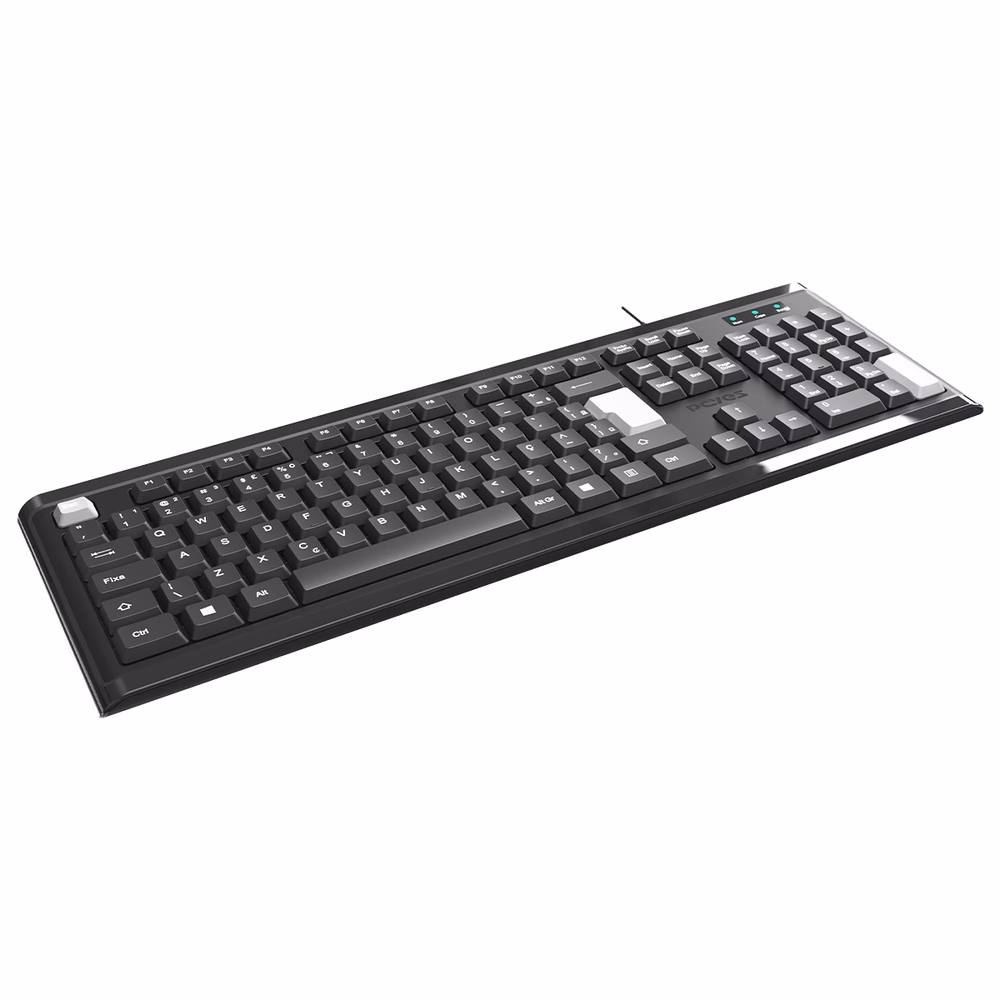 Kit Teclado E Mouse Com Fio USB PCYes Classic Preto ABNT2 - Imagem 2