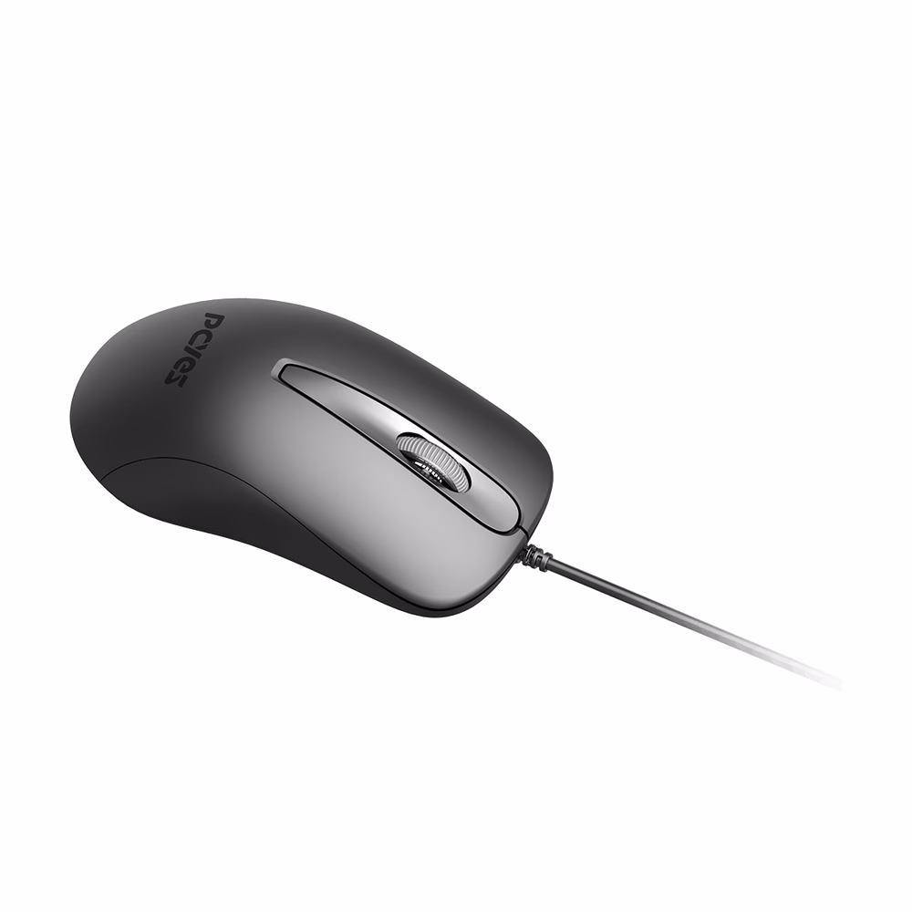 Kit Teclado E Mouse Com Fio USB PCYes Classic Preto ABNT2 - Imagem 3