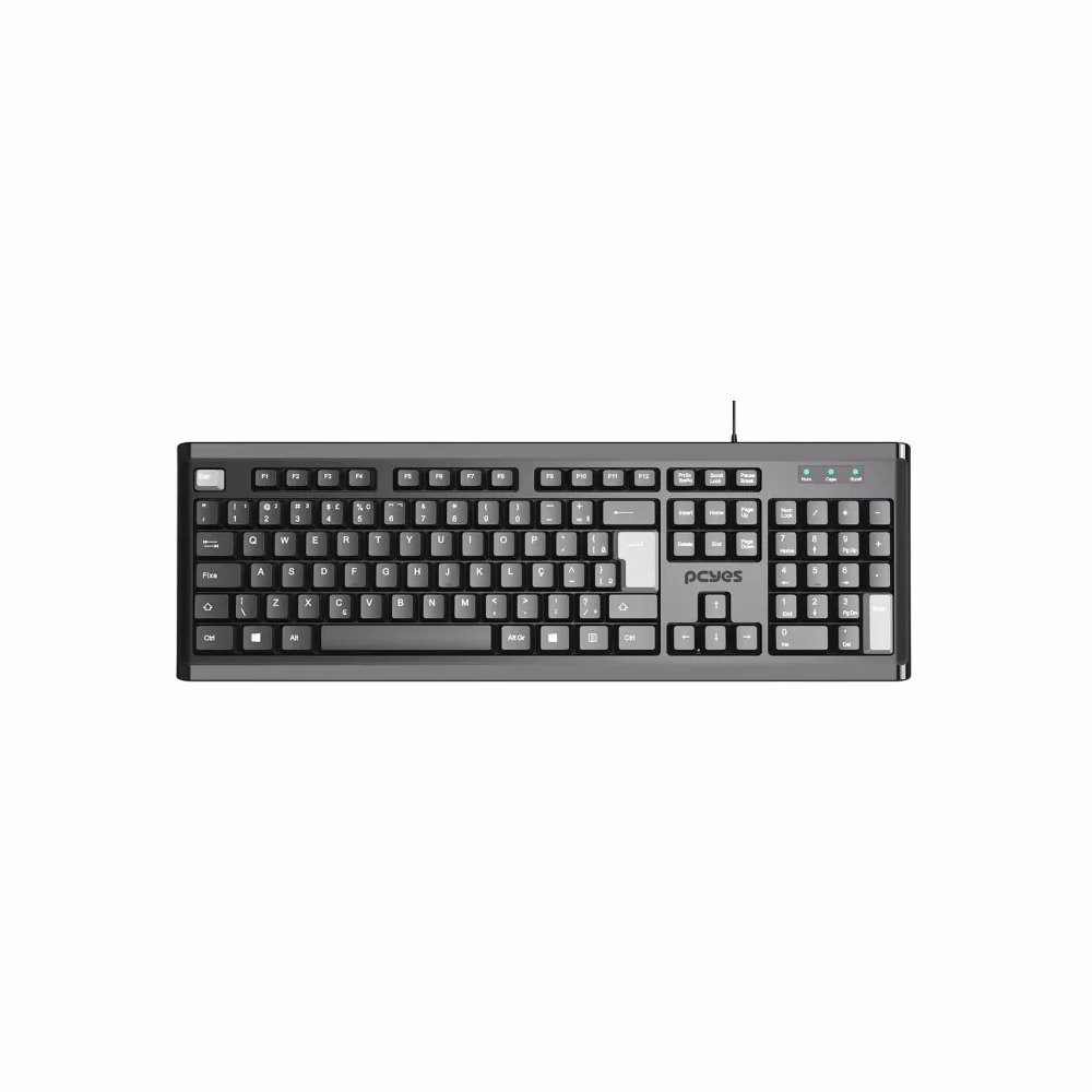 Teclado USB PCYES Classic Cabo 2 Metros ABNT2 PTOCL2AB