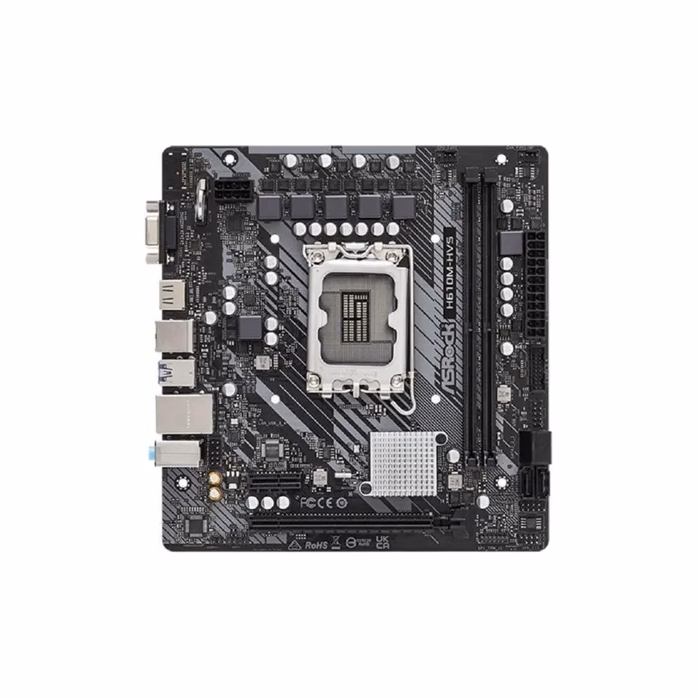 Placa-Mãe ASRock H610M-HVS/M.2 R2.0 DDR4 LGA 1700 HDMI VGA - Imagem 3